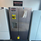 36” GE (28 Cu.Ft) Side by Side Refrigerator with Ice and Water Dispenser (Stainless Steel)