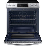 30” Samsung (6.3 Cu.Ft) Electric Slide-in Range Stove with Fan Convection Oven - Wi-Fi Connectivity (Stainless Steel) 5 Elements