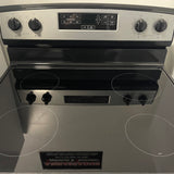 30” Amana (4.8 Cu.Ft) Stainless Steel Electric 4 Element Range Stove with Extra-Large Oven Window