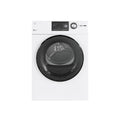 GE 24” (4.1 Cu.Ft) Vented Electric Dryer Stainless Steel Drum in White - ENERGY STAR