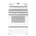 30” GE (5.0 Cu.Ft) Free Standing Electric Range Stove with Glass Top, Self-CleanOven and Storage Drawer (White)