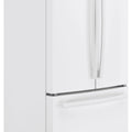 GE 33” (18.6 Cu.Ft) Counter Depth French Door Refrigerator (White) internal Water & Ice