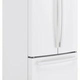 GE 33” (18.6 Cu.Ft) Counter Depth French Door Refrigerator (White) internal Water & Ice