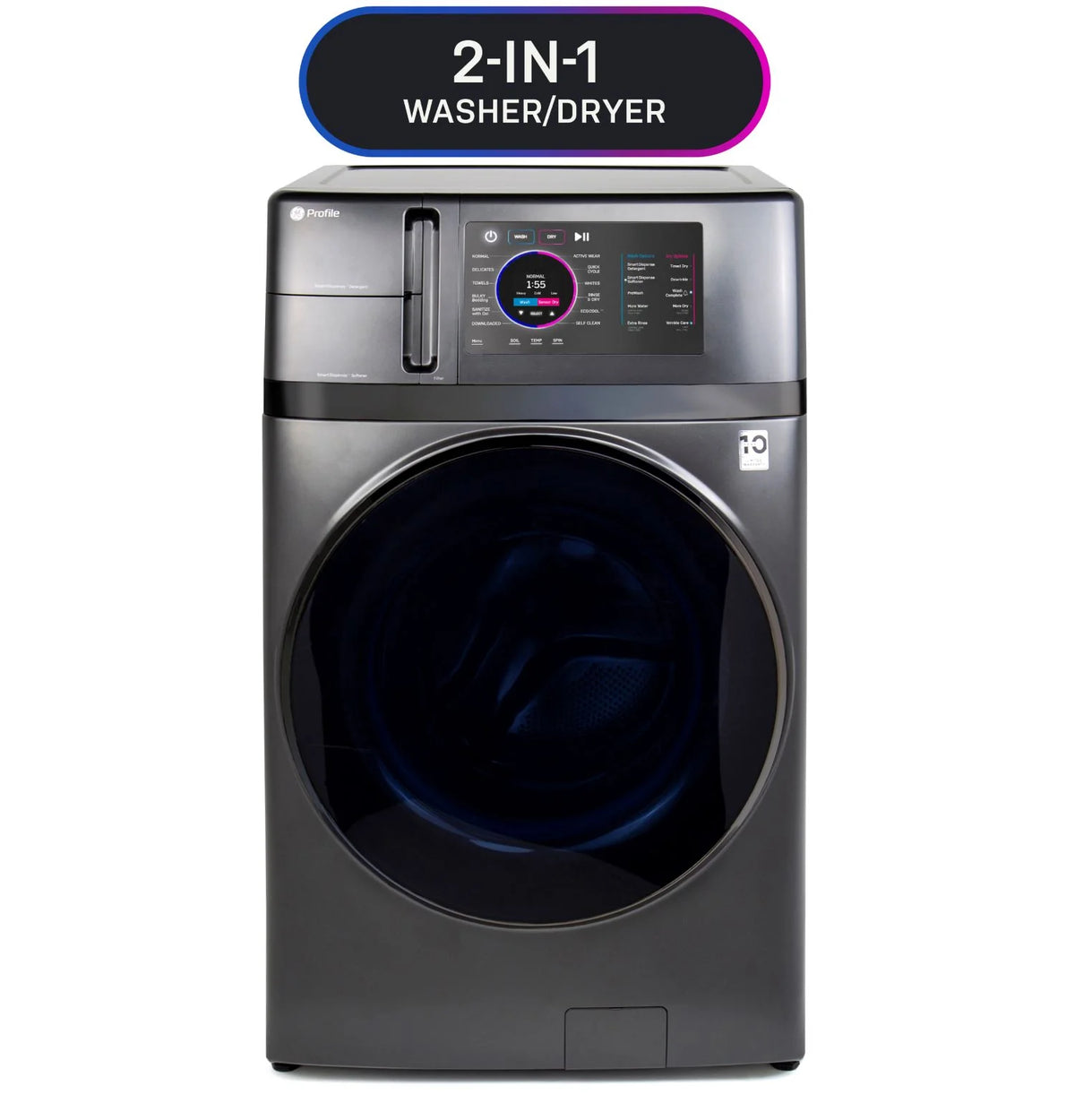 28” GE Profile (5.5 Cu.Ft) All-in-One Washer/Dryer with Ventless Heat Pump