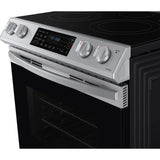 30” Samsung (6.3 Cu.Ft) Electric Slide-in Range Stove with Fan Convection Oven - Wi-Fi Connectivity (Stainless Steel) 5 Elements