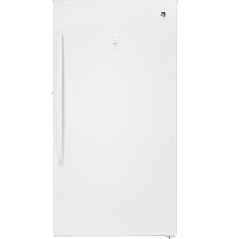 GE 32.88” (17.3 Cu.Ft) Frost Free Upright Freezer (White) ENERGY STAR