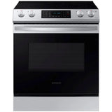 30” Samsung (6.3 Cu.Ft) Electric Slide-in Range Stove with Fan Convection Oven - Wi-Fi Connectivity (Stainless Steel) 5 Elements