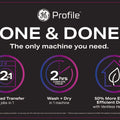 28” GE Profile (5.5 Cu.Ft) All-in-One Washer/Dryer with Ventless Heat Pump
