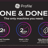 28” GE Profile (5.5 Cu.Ft) All-in-One Washer/Dryer with Ventless Heat Pump