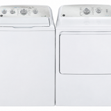 27” GE Top Load Washer (4.9 Cu.Ft) & Dryer (7.2 Cu.Ft) Set - White