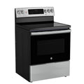 30” GE (5.0 Cu.Ft) Electric Convection Range Stove with No-Preheat Air Fry & Self Clean (Stainless Steel)
