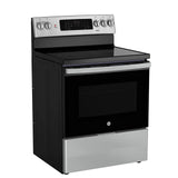 30” GE (5.0 Cu.Ft) Electric Convection Range Stove with No-Preheat Air Fry & Self Clean (Stainless Steel)