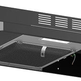 30" Forno Cappa Black 200 CFM Under Cabinet Range Hood -