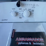 27” Top Load Moffat Washer & GE Dryer Set (White)