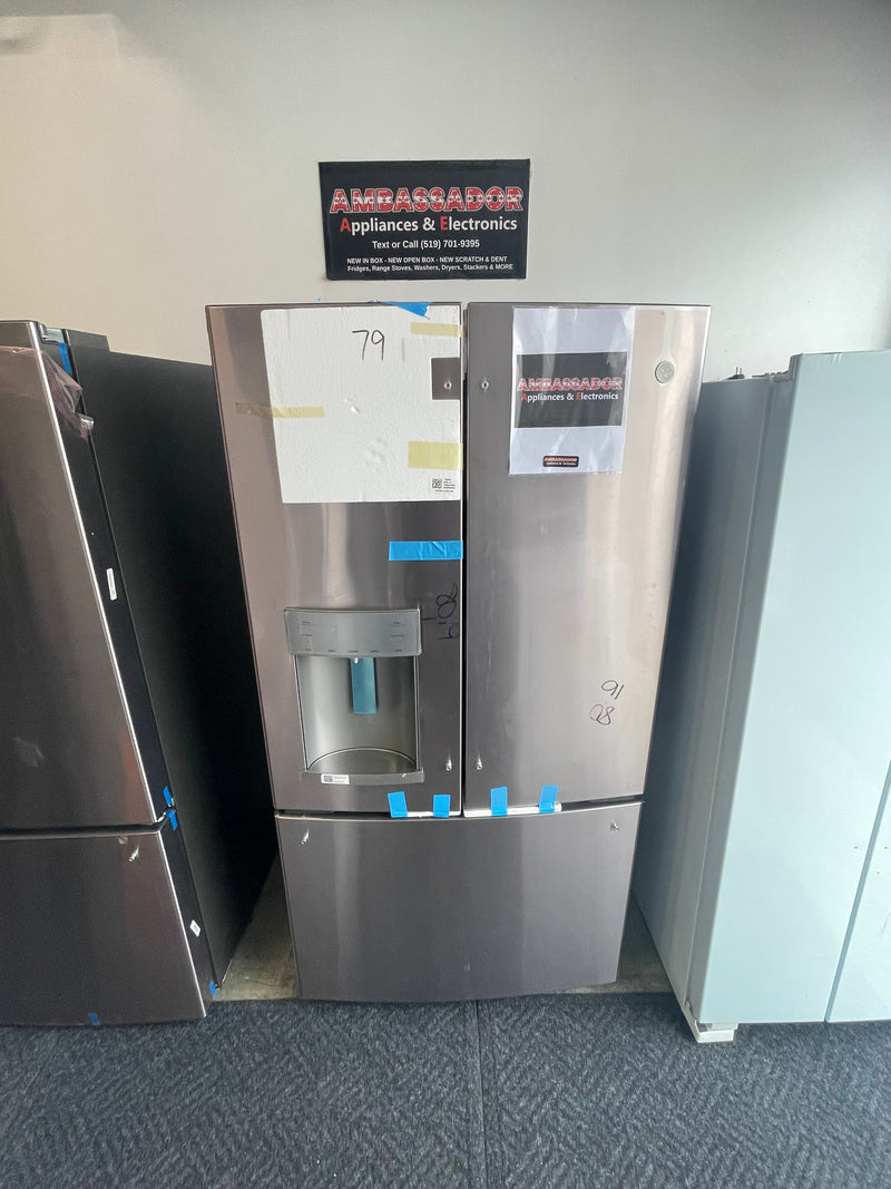 GE 36” (22.1 Cu.Ft) Counter Depth French Door Refrigerator With Exterior Water & Ice Dispenser