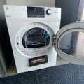 GE 24” (4.1 Cu.Ft) Vented Electric Dryer Stainless Steel Drum in White - ENERGY STAR