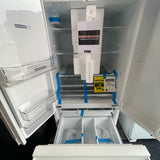 36” Whirlpool (29.5 Cu.Ft) White French Door Refrigerator with In-Door Water and Ice Maker Dispenser