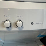 27” GE Electric 4.4 Cu.Ft (I.E.C) Washer and 5.9 Cu.Ft Dryer Laundry Centre (White)