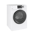 GE 24” (4.1 Cu.Ft) Vented Electric Dryer Stainless Steel Drum in White - ENERGY STAR