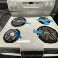 GE 30” (5.0 Cu.Ft) Electric Free Standing Coil Range Stove with 4 Burners (White)