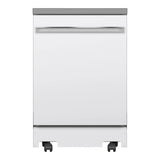 GE 24” Portable Dishwasher with Sanitize Cycle & Stainless Steel Tub (ENERGY STAR) 12 Place Settings