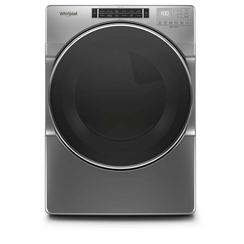 27” Whirlpool (7.4 Cu.Ft) Stackable Electric Vented Dryer with Moisture Sensing, Steam & Energy Star - Chrome Shadow