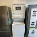27” GE Electric 4.4 Cu.Ft (I.E.C) Washer and 5.9 Cu.Ft Dryer Laundry Centre (White)
