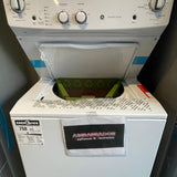 27” GE Electric 4.4 Cu.Ft (I.E.C) Washer and 5.9 Cu.Ft Dryer Laundry Centre (White)