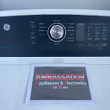 27” GE Top Load Washer (4.9 Cu.Ft) & Electronic Dryer (7.2 Cu.Ft) Set in White