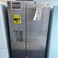 36” GE (28 Cu.Ft) Side by Side Refrigerator with Ice and Water Dispenser (Stainless Steel)