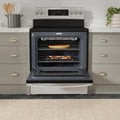 30” GE (5.0 Cu.Ft) Electric Convection Range Stove with No-Preheat Air Fry & Self Clean (Stainless Steel)