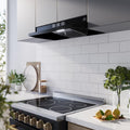 30" Forno Cappa Black 200 CFM Under Cabinet Range Hood -