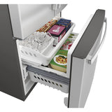 33” GE (24.7 Cu.Ft) French Door Refrigerator with Internal Water Dispenser and Icemaker in Fingerprint Resistant Stainless Steel - ENERGY STAR