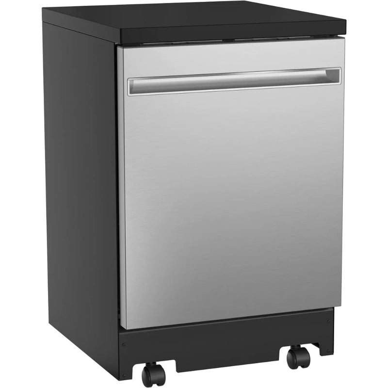 24” GE Portable Stainless Steel Dishwasher