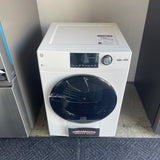 GE 24” (4.1 Cu.Ft) Vented Electric Dryer Stainless Steel Drum in White - ENERGY STAR