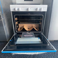 Frigidaire 30” (5.1 Cu.Ft) Gas Range Stove 5 Burner Quick Boil Cooktop with Even Bake technology and Steam Clean (White)