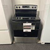 30” Amana (4.8 Cu.Ft) Stainless Steel Electric 4 Element Range Stove with Extra-Large Oven Window
