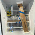GE 36” (27 Cu.Ft) Fingerprint Resistant Stainless Steel French Door Refrigerator (Internal Water & Ice Dispenser)