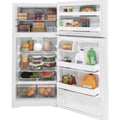 28” GE (15.6 Cu.Ft) Top Freezer Refrigerator (White)