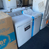 27” Top Load Moffat Washer & GE Dryer Set (White)