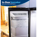 36” GE (28 Cu.Ft) Side by Side Refrigerator with Ice and Water Dispenser (Stainless Steel)