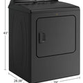 Whirlpool 29” (7.0 Cu.Ft) Electric Vented Dryer (Volcano Black) Steam