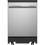 24” GE Portable Stainless Steel Dishwasher
