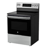 30” GE (5.0 Cu.Ft) Electric Convection Range Stove with No-Preheat Air Fry & Self Clean (Stainless Steel)