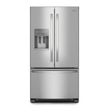 36” Whirlpool (25 Cu.Ft) French Door Refrigerator with Water & Ice Dispenser (Stainless Steel)
