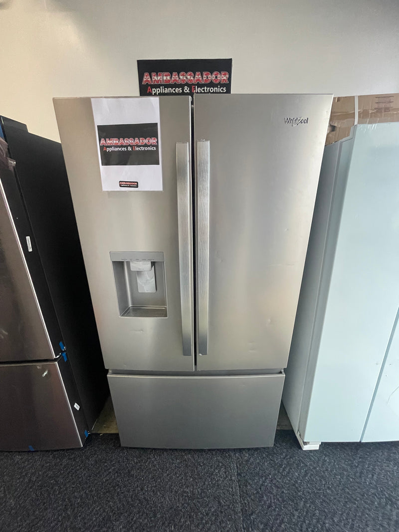36” Whirlpool (30 Cu.Ft) French Door Refrigerator with In-Door Water and Ice Maker in Fingerprint Resistant Stainless Steel (ENERGY STAR)