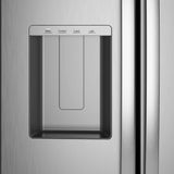 36” GE (28 Cu.Ft) Side by Side Refrigerator with Ice and Water Dispenser (Stainless Steel)