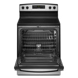 30” Amana (4.8 Cu.Ft) Stainless Steel Electric 4 Element Range Stove with Extra-Large Oven Window