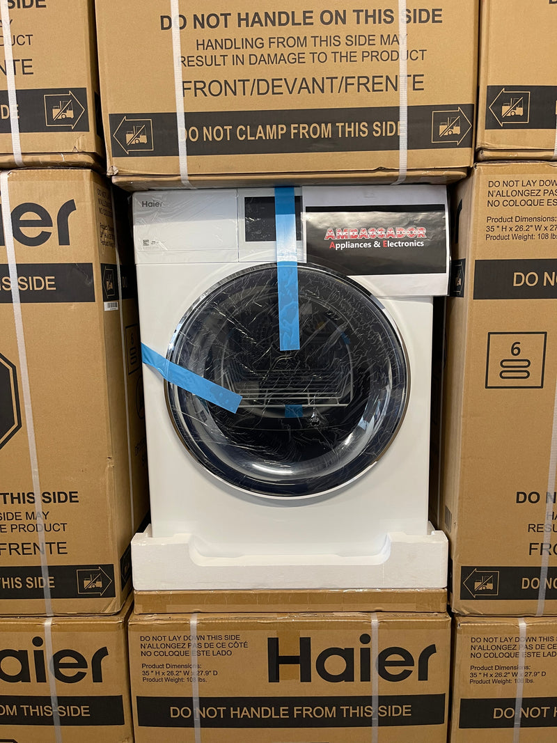24” Haier (4.1 Cu.Ft) Front Load Electric Vented Dryer With Wi-Fi