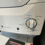 27” GE Electric 4.4 Cu.Ft (I.E.C) Washer and 5.9 Cu.Ft Dryer Laundry Centre (White)